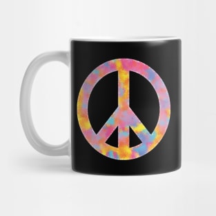 Peace Symbol Color Sponge Splash Look Mug